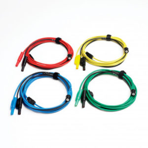 Premium Test Leads, Set of 4 (Blue, Red Green, Yellow) BNC to 4 mm, 3 m – PP718